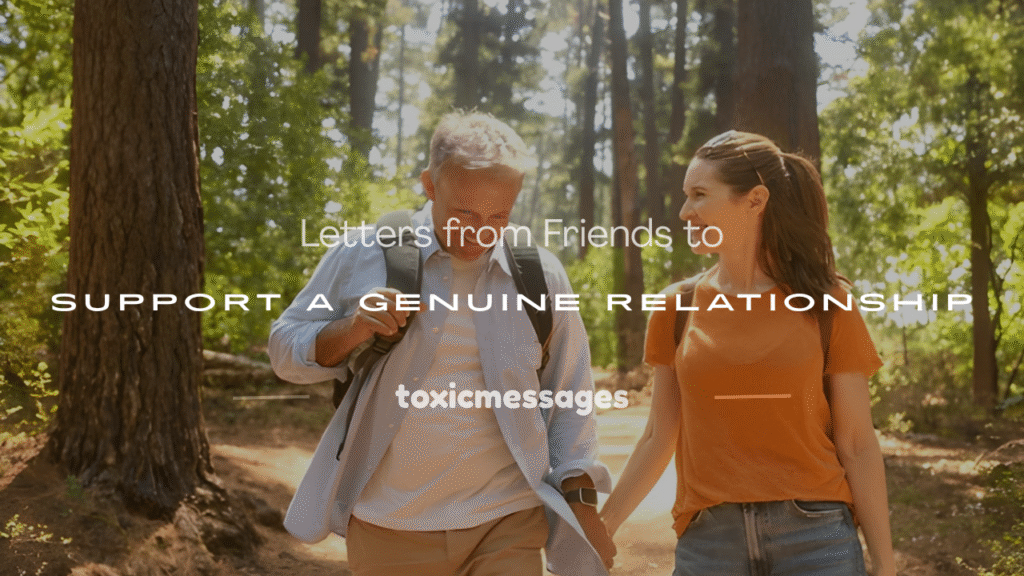 sample of letter to support genuine relationship from friends