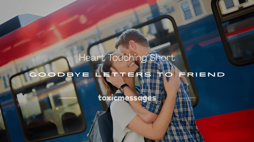 heart touching short goodbye letter to friend