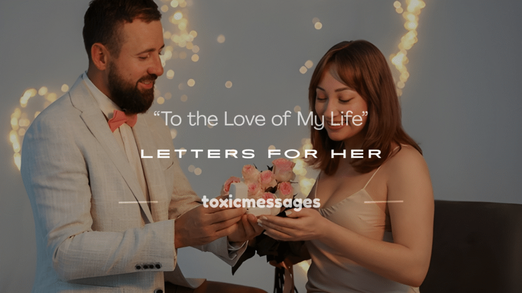 to the love of my life letter for her