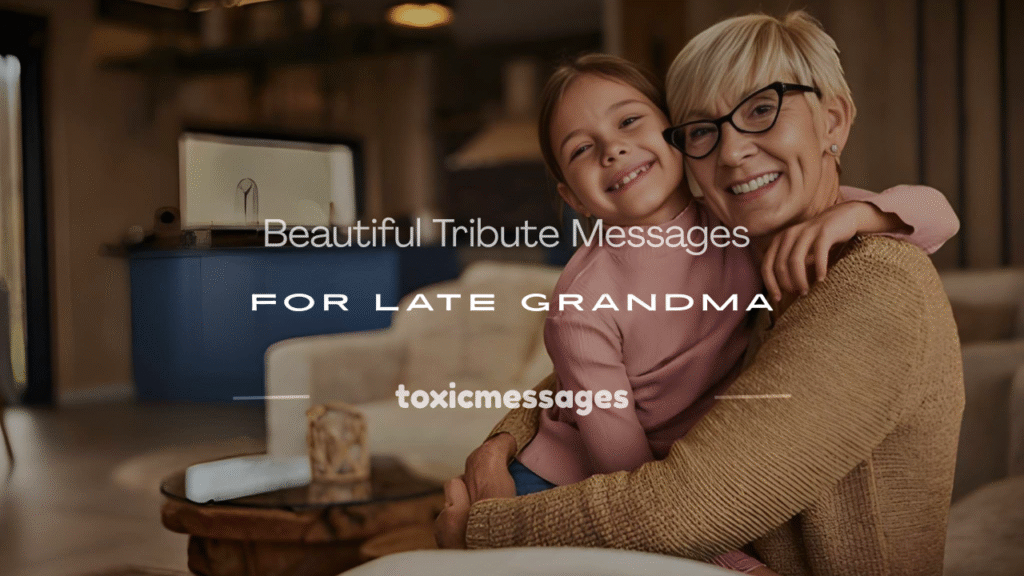 grandma passed away message