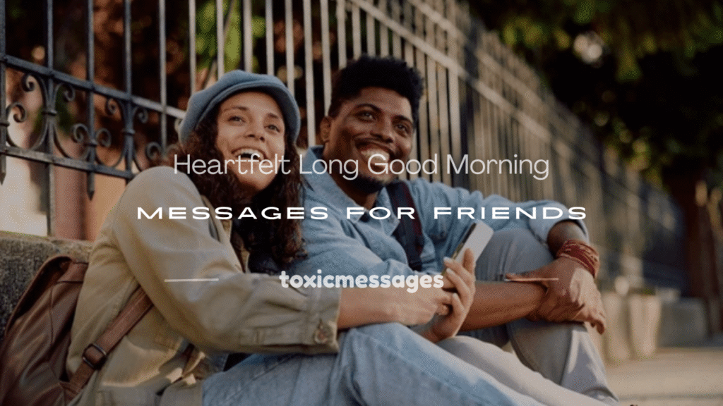 long good morning messages for friend