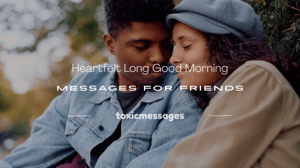 long good morning messages for friend