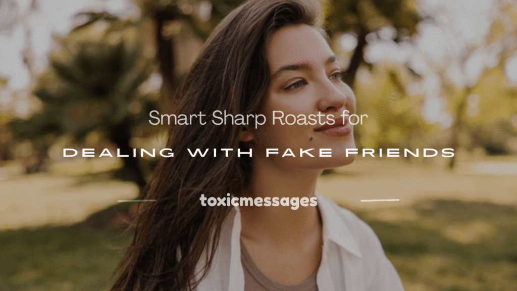 good roasts for fake friends