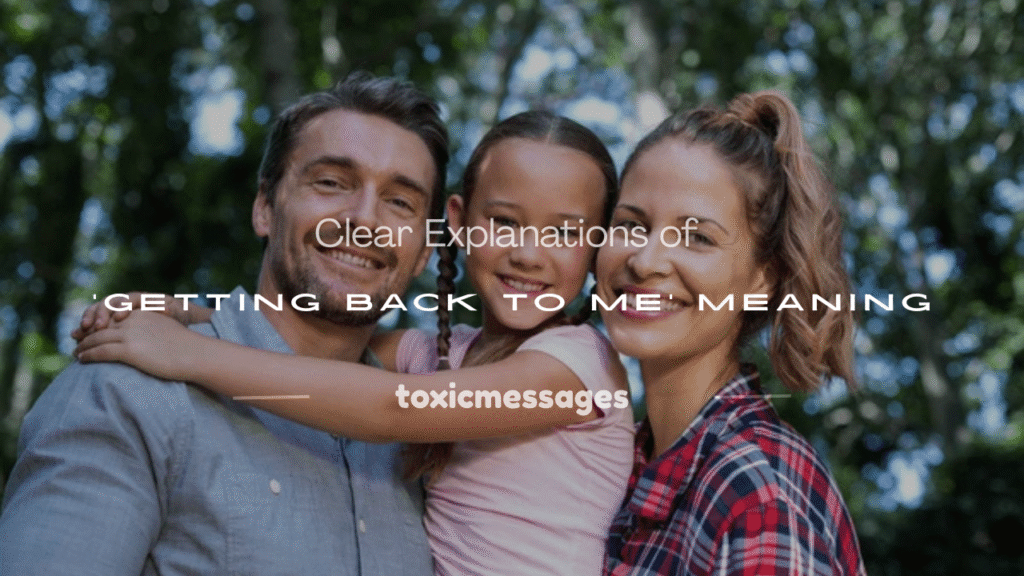 getting back to me meaning