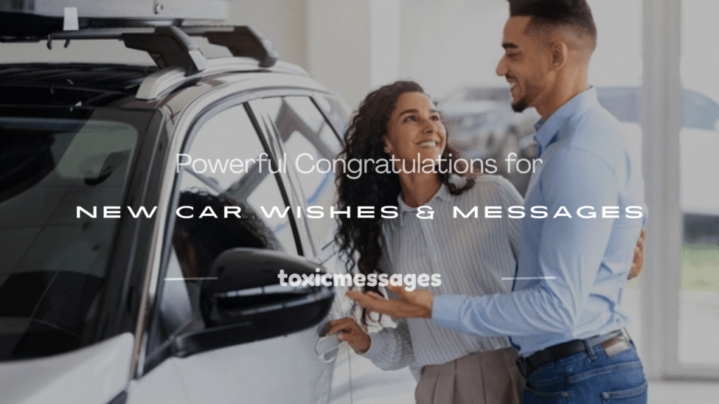 congratulations for new car wishes