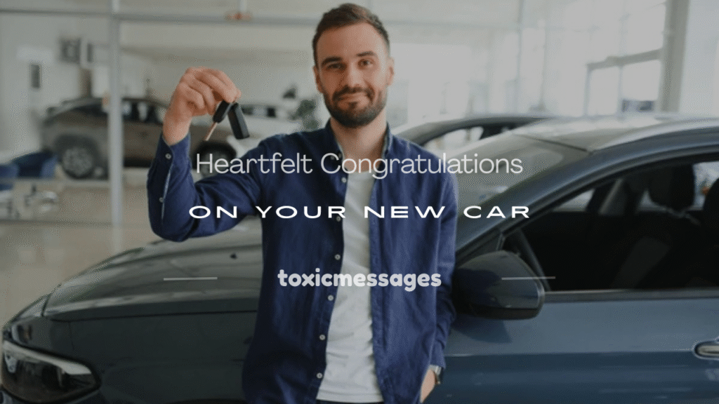 congratulations on your new car wishes