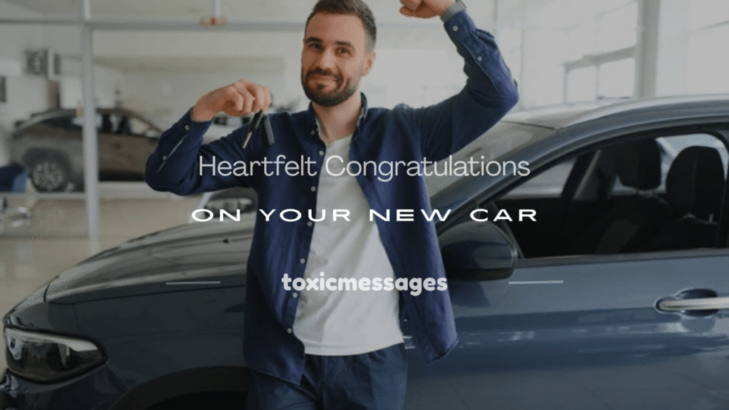 congratulations on your new car wishes